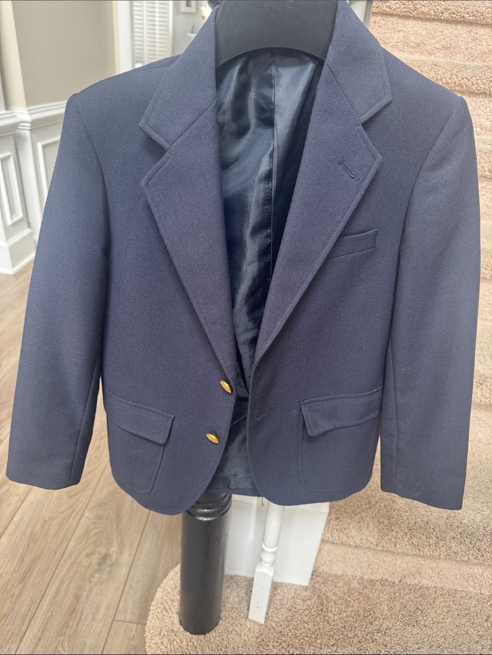 Club Room Navy Blazer with Gold Buttons